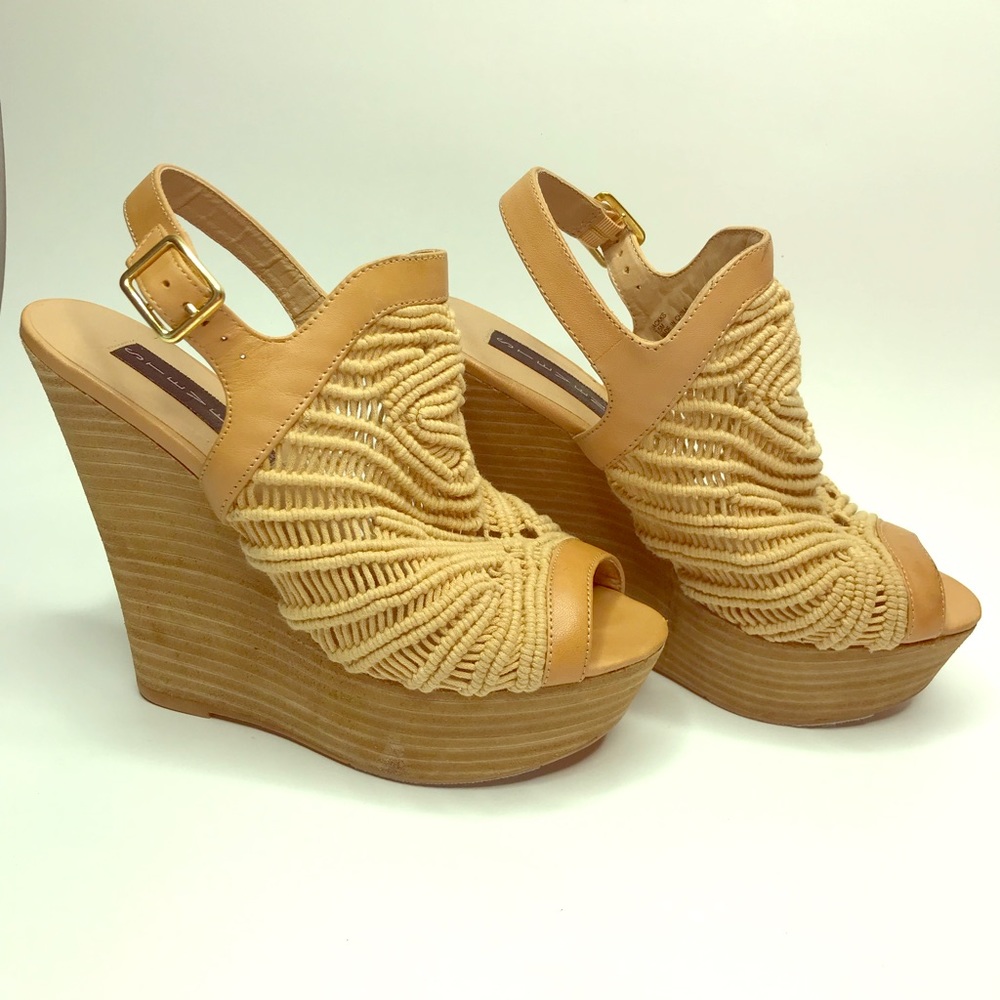 Steven Macrame Inspired spring summer Wedges
